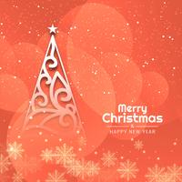 Abstracte decoratieve elegante Merry Christmas-achtergrond vector