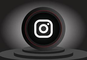 sociale media 3d instagram-pictogram vector