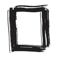 rond frame, grunge getextureerd handgetekend element, vectorillustratie vector