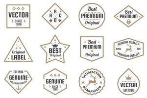 Vintage Retro Vector Logo voor banner