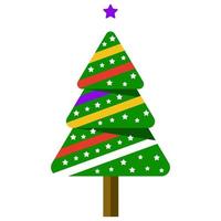 decoratieve kerstboom vector