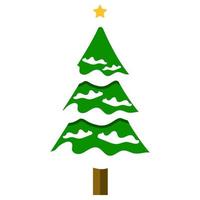 decoratieve kerstboom vector