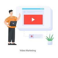 videomarketing premium vector