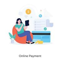 online betalingsontwerp vector