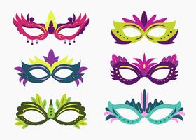 Kleurrijke carnaval masker Vector