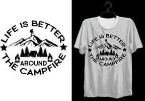 camping t-shirt ontwerp. grappig geschenk camping t-shirt ontwerp voor kamp liefhebbers. typografie, Op maat, vector t-shirt ontwerp. wereld allemaal camper t-shirt ontwerp voor avontuur