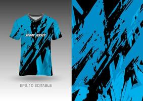sport- overhemd vector ontwerp, voetbal Jersey mockup uniform voorkant visie