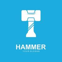 hamer logo vector illustratie ontwerp