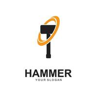 hamer logo vector illustratie ontwerp