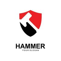 hamer logo vector illustratie ontwerp