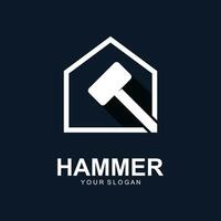 hamer logo vector illustratie ontwerp