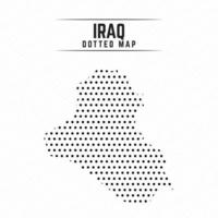 gestippelde kaart van irak vector