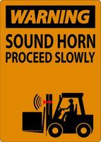 waarschuwing teken geluid toeter doorgaan langzaam vector