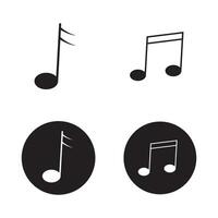 muzieknoot pictogram vector