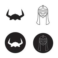 viking helm icoon vector