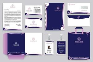 professioneel schrijfbehoeften mockup vector