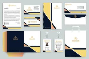 professioneel schrijfbehoeften mockup vector