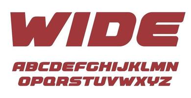 brede vette letters set, zwaar alfabet, vet cursief stijl alfabet. gewichtslettertype voor gym, auto, race of game. ideaal voor het ontwerpen van reclamekoppen, logo's, bedrukkingen en banners. vector typografie