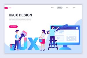 UX, UI Webbanner vector