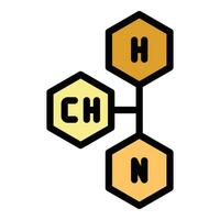 chemisch formule icoon vector vlak