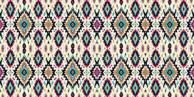 naadloos batik patroon, naadloos tribal batik patroon, en naadloos kleurrijk patroon lijken op etnisch boho, Azteken, en ikat stijlen.ontworpen voor gebruik in behang, stof, gordijn, tapijt, batik borduurwerk vector