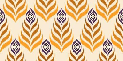 ikat meetkundig etnisch oosters naadloos patroon. ontwerp ikat kleding stof voor kleding stof, tapijt, achtergrond, behang, kleding, batik, borduurwerk. vector