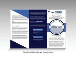 drievoud medisch brochure vector