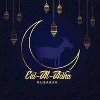 eid al adha bakr eid mubarak vector