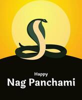 gelukkig zeuren panchami Indisch Hindoe festival viering vector ontwerp