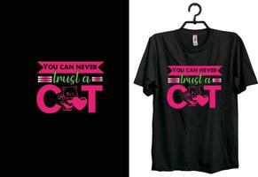 kat t-shirt ontwerp grappig geschenk item voor kat minnaar mensen vector