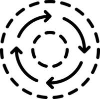 solide icoon voor consequent vector