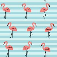 flamingo vogel naadloos patroon kan worden gebruik in textiel en kinderen slijtage net zo goed net zo meisjes slijtage vector