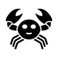 krab vector glyph icoon voor persoonlijk en reclame gebruiken.