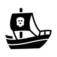 schip vector glyph icoon voor persoonlijk en reclame gebruiken.