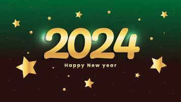 gelukkig nieuw jaar 2024 achtergrond ontwerp sjabloon vector