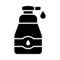 lichaam lotion vector glyph icoon voor persoonlijk en reclame gebruiken.