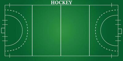 hockey veld, tactiek bord, top visie vector