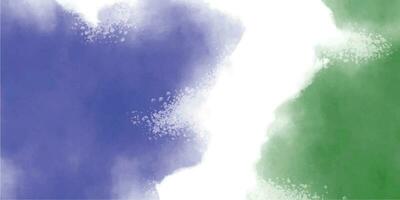 blauw en groen waterverf achtergrond. vector concept