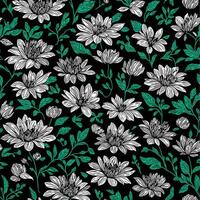 bloemen vector herhaald naadloos patroon ontwerp voor kleding stof en behang