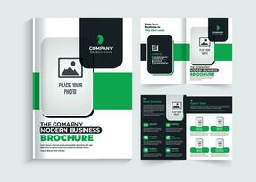 creatief en modern multipurpose tweevoudig brochure sjabloon ontwerp vector