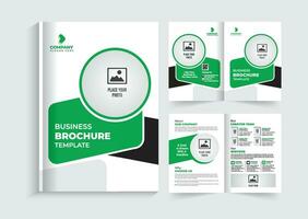 creatief en modern multipurpose tweevoudig brochure sjabloon ontwerp vector