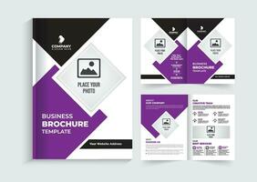 creatief en modern multipurpose tweevoudig brochure sjabloon ontwerp vector