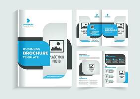 creatief en modern multipurpose tweevoudig brochure sjabloon ontwerp vector