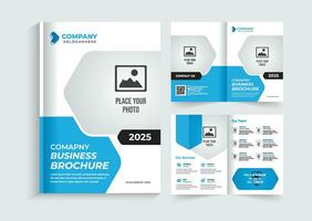 creatief en modern multipurpose tweevoudig brochure sjabloon ontwerp vector