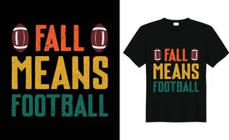 grappig Amerikaans Amerikaans voetbal minnaar retro wijnoogst t-shirt ontwerp vector