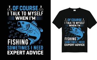 grappig vis minnaar retro vintagevissen t-shirt ontwerp vector