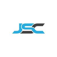 vector modern abstract jsc brief logo sjabloon premie vector