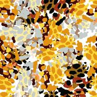 creatief abstract luipaard huid naadloos patroon. getextureerde camouflage achtergrond. modieus dier vacht behang. vector