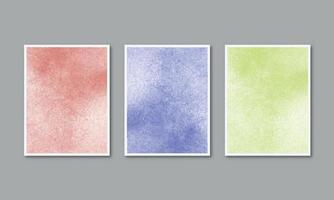 set van aquarel handgeschilderde achtergrond textuur aquarelle abstracte smaragdgroene achtergrond horizontale sjabloon vector