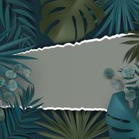 natuurlijke achtergrond met tropische palm vector